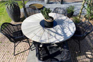 industriele tuin tafel rond