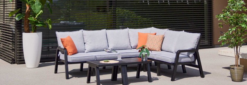 kunststof loungeset zwart 6