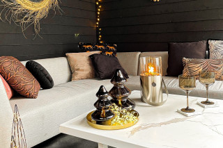 romantische tuin bank