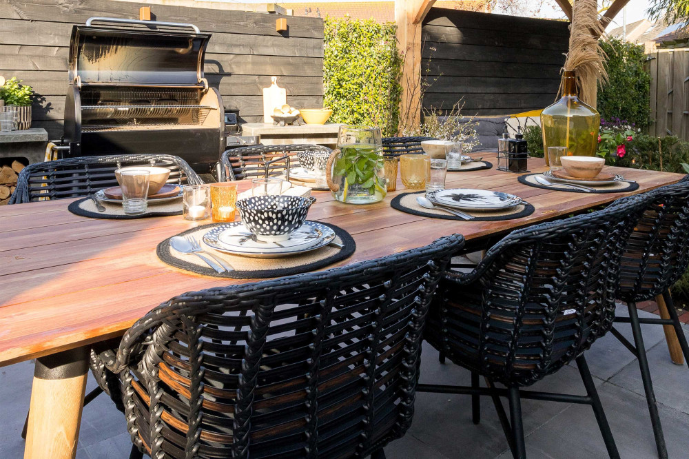 terras ideeen tuin bbq