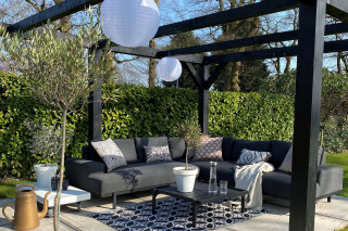 tuin met pergola