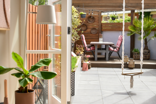 tuin met vlonder cinterior