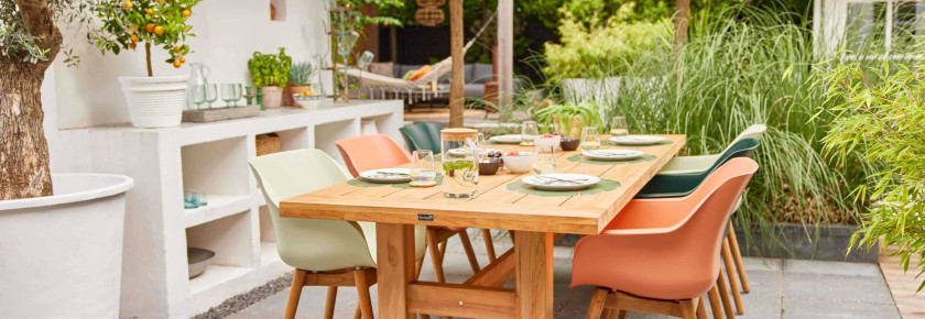 tuintrend 2022 houten tafel
