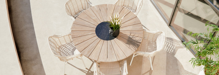 wicker wit tuinstoel